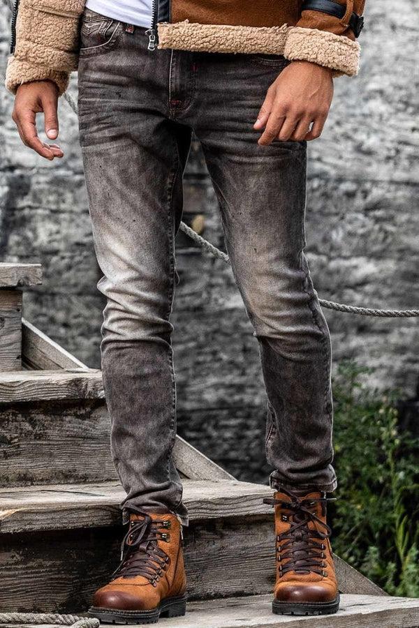 Cipo & Baxx CD811 Velvet Look Corded Men's Trousers BLUE