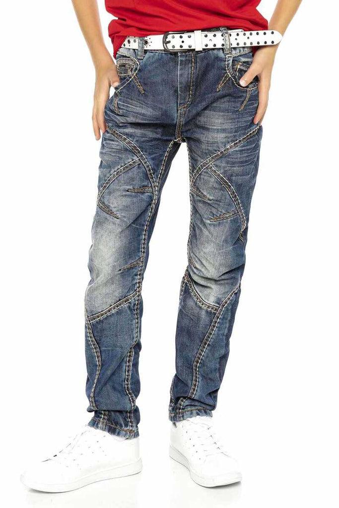 cipo & baxx CDK110 Piece Style Rapper Kids Jeans BLUE