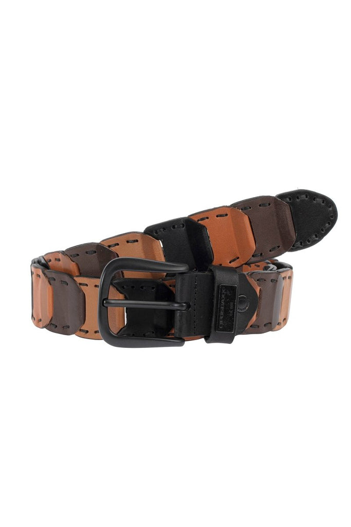 cipo & baxx CG104 Men's Leather Belt in Fancy Design TABA