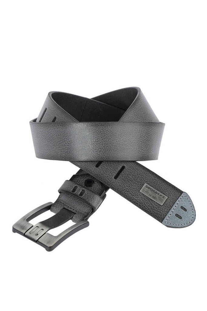 cipo & baxx CG106 Shiny Leather Sports Stylish Men's Belt BLACK