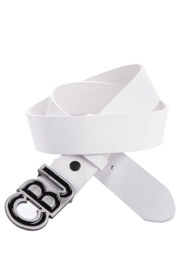 Cipo & Baxx CG161 CBJ Logo Buckle Genuine Leather Belt BLACK