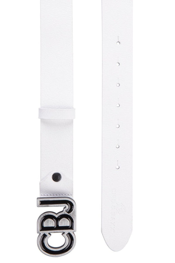 Cipo & Baxx CG161 CBJ Logo Buckle Genuine Leather Belt BLACK