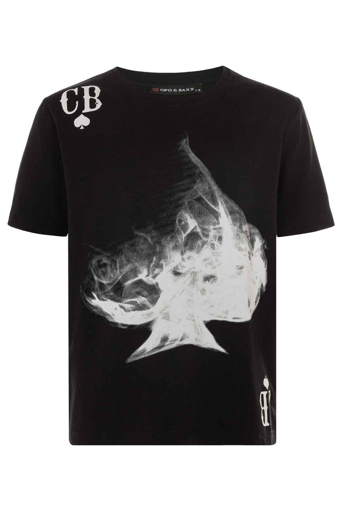 cipo & baxx BT110 Spade Basic Kids T-Shirt BLACK