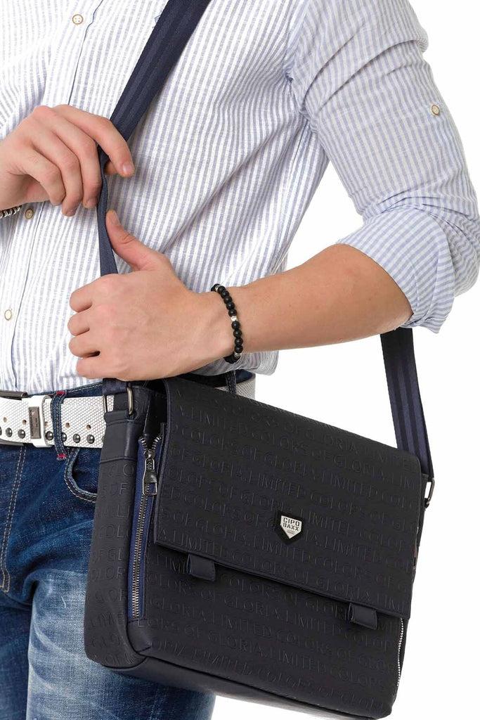 cipo & baxx CA145 Postman Style Bag BLACK
