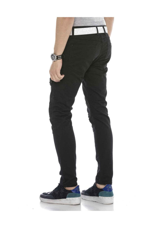 Cipo & Baxx CD566 Cargo Pocket Men's Trousers BLACK