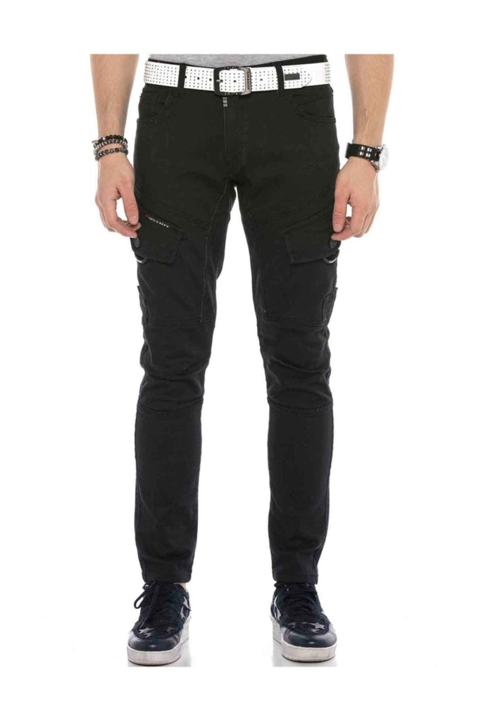 cipo & baxx CD566 Cargo Pocket Men's Trousers BLACK