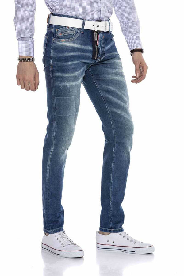 Cipo & Baxx CD673 Slim Fit Men's Jean Trousers BLUE