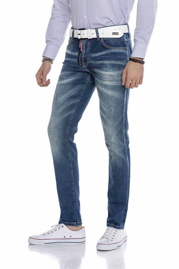 Cipo & Baxx CD673 Slim Fit Men's Jean Trousers BLUE