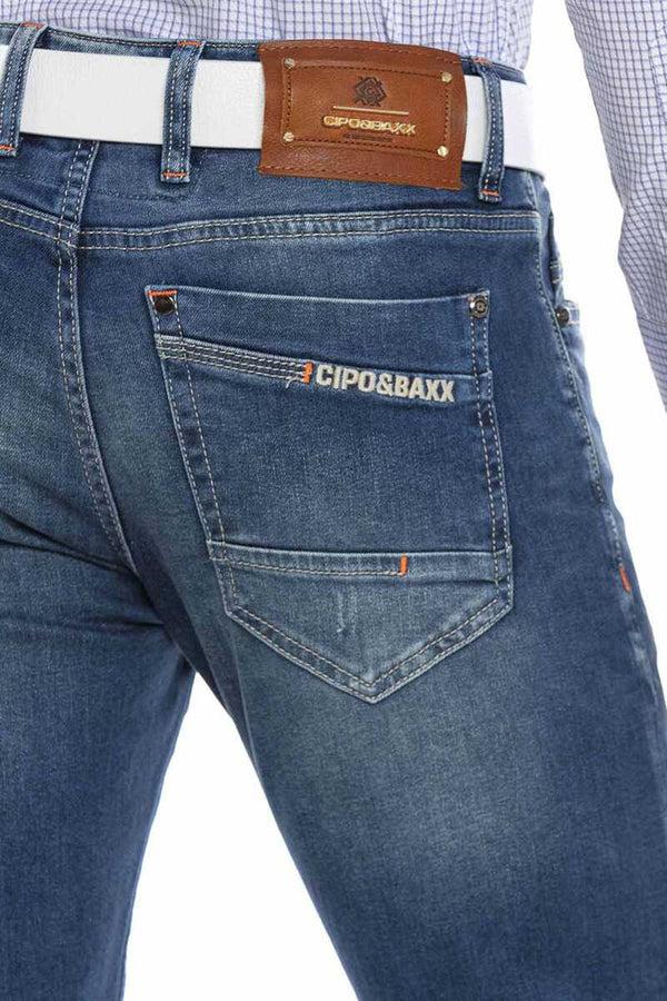 Cipo & Baxx CD673 Slim Fit Men's Jean Trousers BLUE