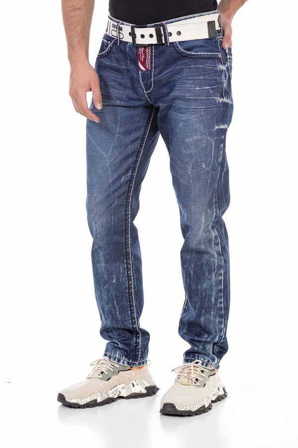 Cipo & Baxx CD709 Basic Men's Jean Trousers BLUE