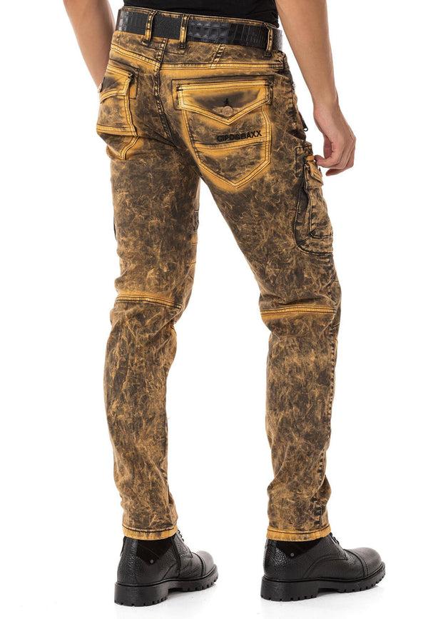 Cipo & Baxx CD780 Biker Style Men's Cargo Pants BLUE