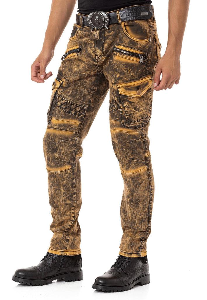 cipo & baxx CD780 Biker Style Men's Cargo Pants BLUE