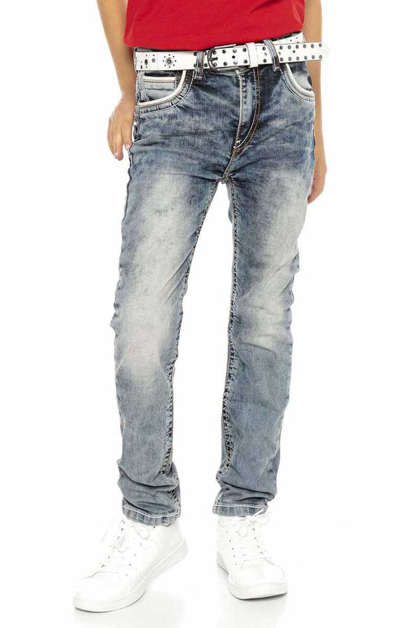 Cipo & Baxx CDK101 Vintage Children's Jeans BLUE