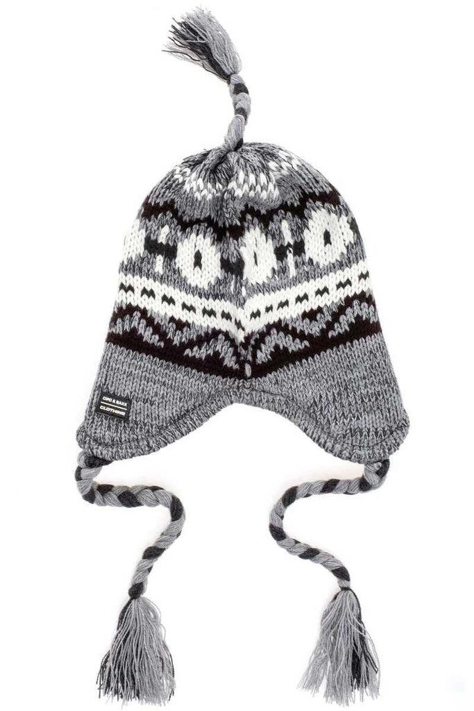 cipo & baxx CG05 Knitted Lace-up Winter Beret GREY