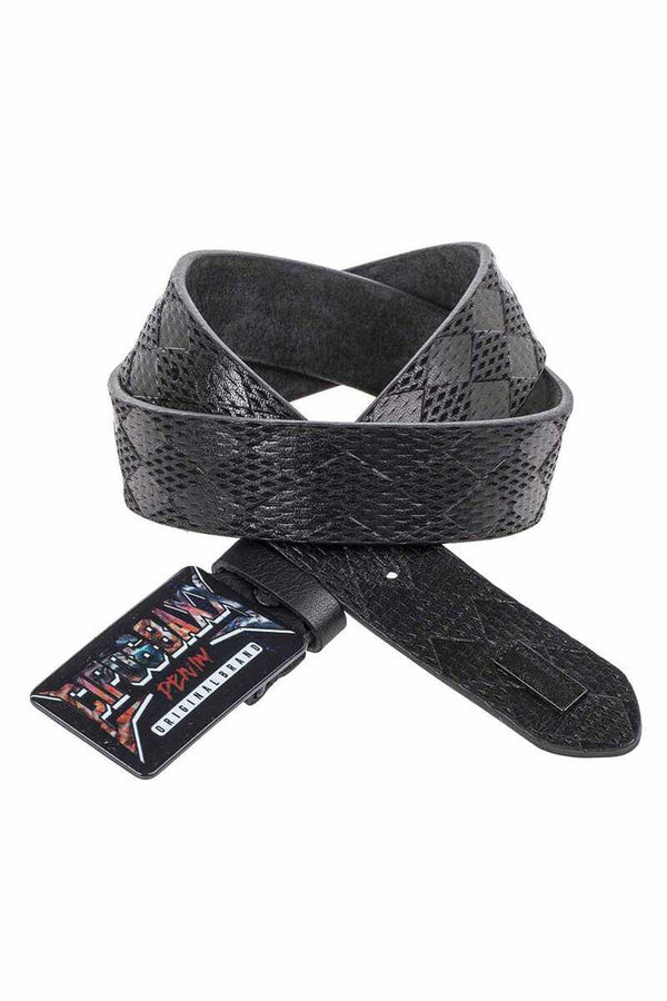 Cipo & Baxx CG204 Leather Belt BLACK