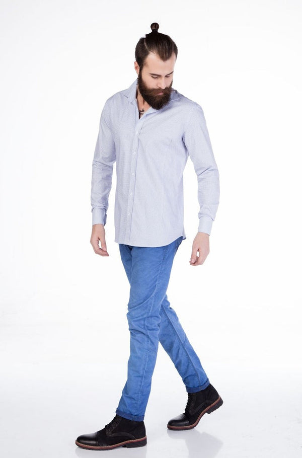 Cipo & Baxx CH119 Classic Men's Shirt BURGUNDY