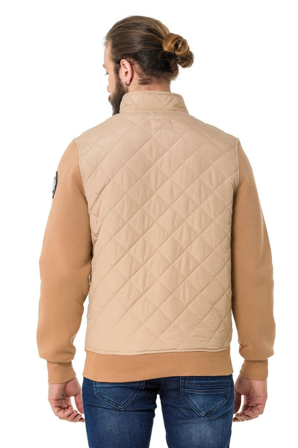 Cipo & Baxx CJ295 Stand Collar Men's Jacket BEIGE