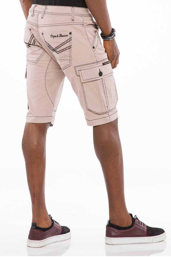 Cipo & Baxx CK188 Cargo Pocket Shorts GREY