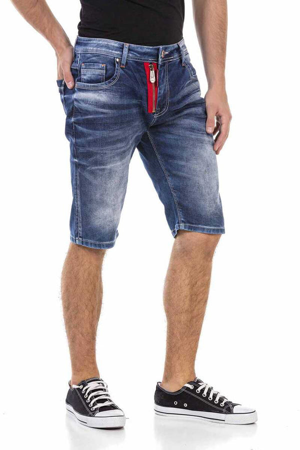 Cipo & Baxx CK237 Denim Capri BLUE