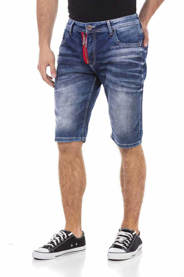 Cipo & Baxx CK237 Denim Capri BLUE