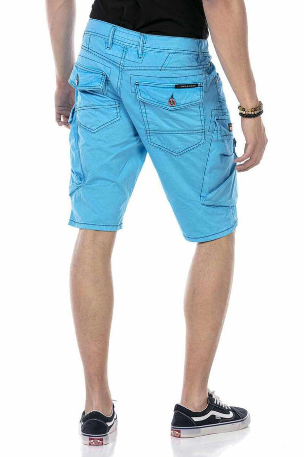 Cipo & Baxx CK243 Men's Capri Shorts NAVYBLUE
