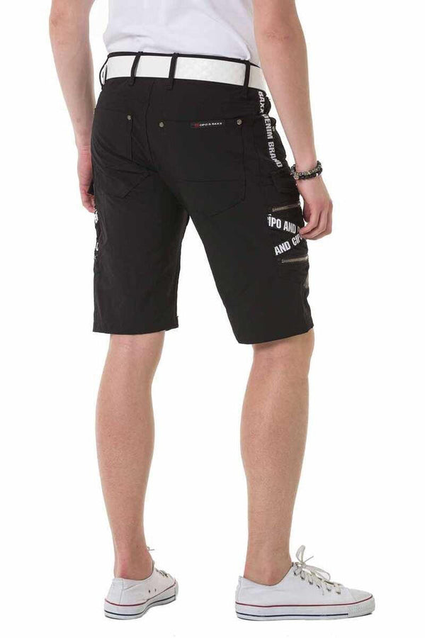 Cipo & Baxx CK253 Men's Pocket Shorts BLACK