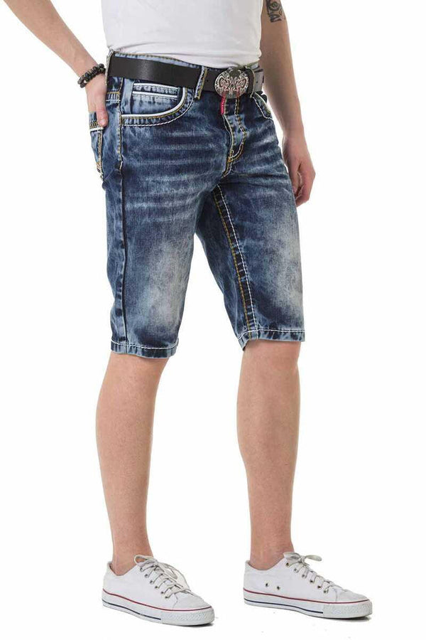 Cipo & Baxx CK268 Denim Shorts BLUE