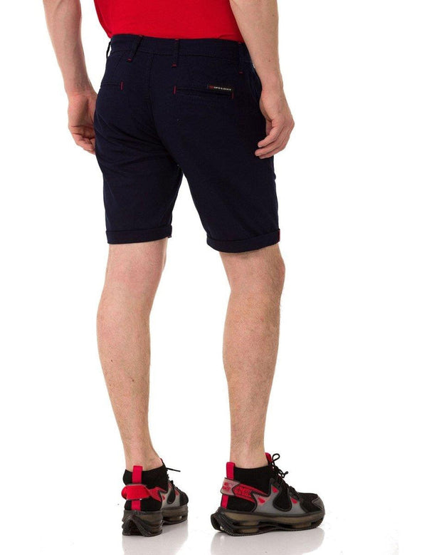 Cipo & Baxx CK272 Basic Linen Shorts BLACK