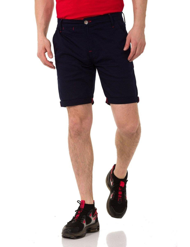cipo & baxx CK272 Basic Linen Shorts BLACK