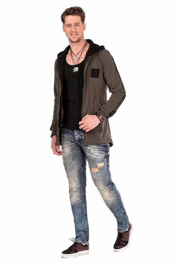 Cipo & Baxx CL305 Men's Sweatshirt KHAKI