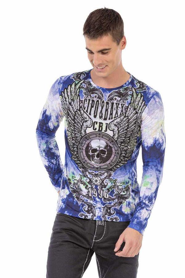 Cipo & Baxx CL471 Men's Thin Sweatshirt BLUE