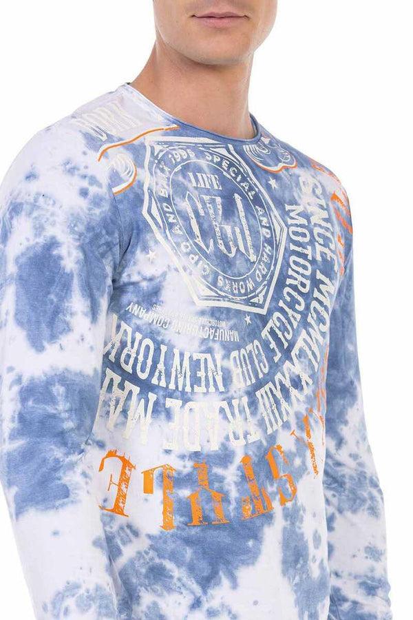 Cipo & Baxx CL472 Patterned Sweatshirt BLACK