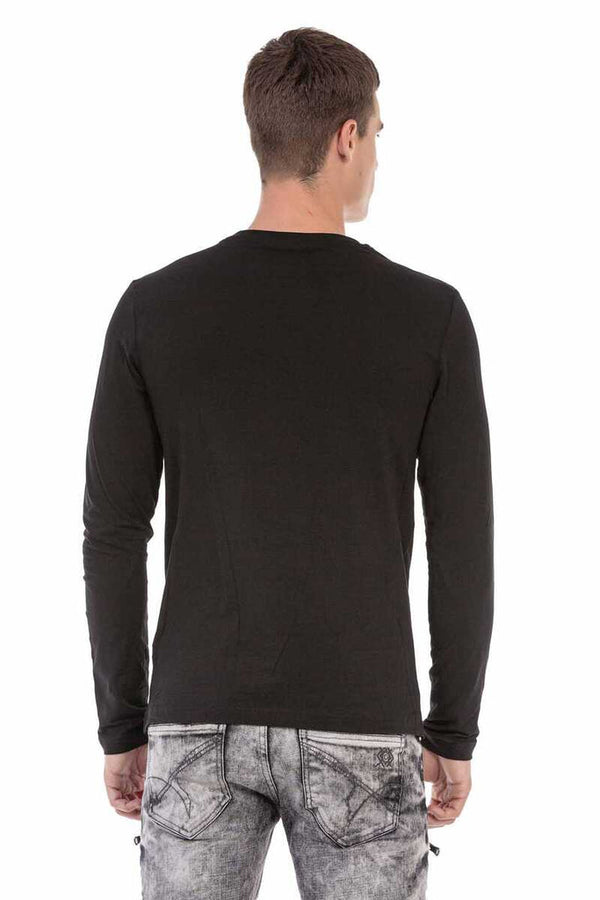 Cipo & Baxx CL474 Black Color Stone Sweatshirt BLACK