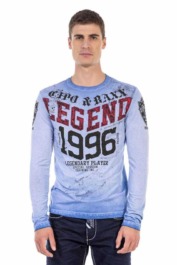 cipo & baxx CL486 Men's Sweatshirt BLUE