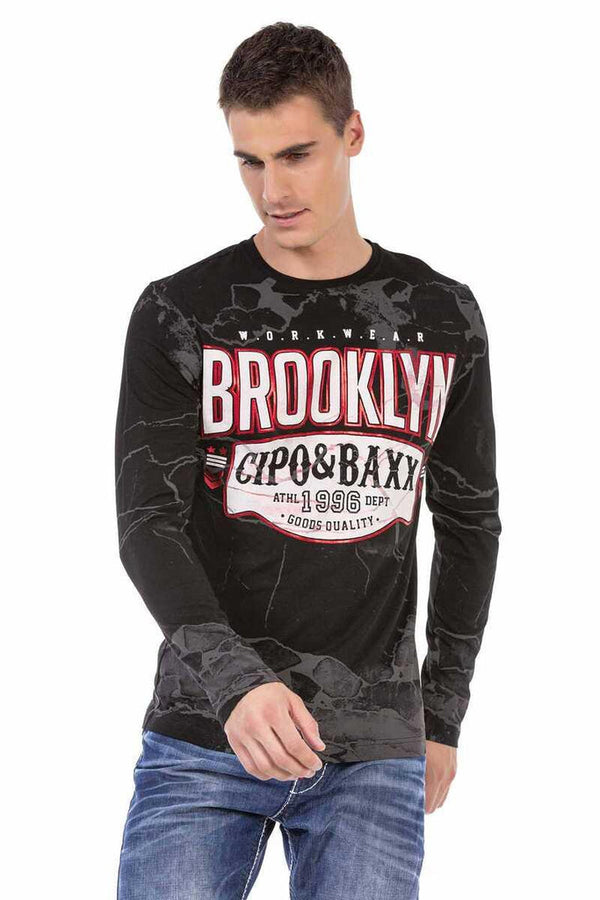 Cipo & Baxx CL487 Brooklyn Sweatshirt BLACK