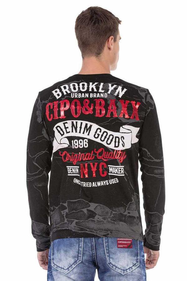 Cipo & Baxx CL487 Brooklyn Sweatshirt BLACK
