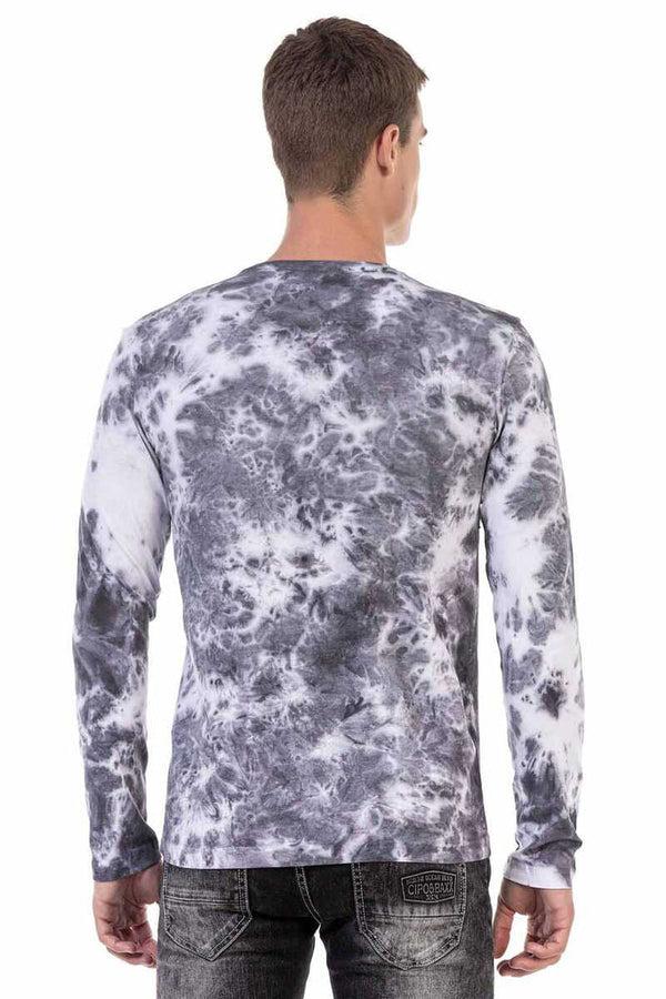 Cipo & Baxx CL489 Men's Patterned Sweatshirt GREY
