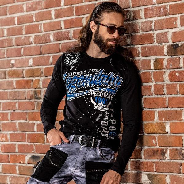 Cipo & Baxx CL510 Printed Thin Sweatshirt BLACK