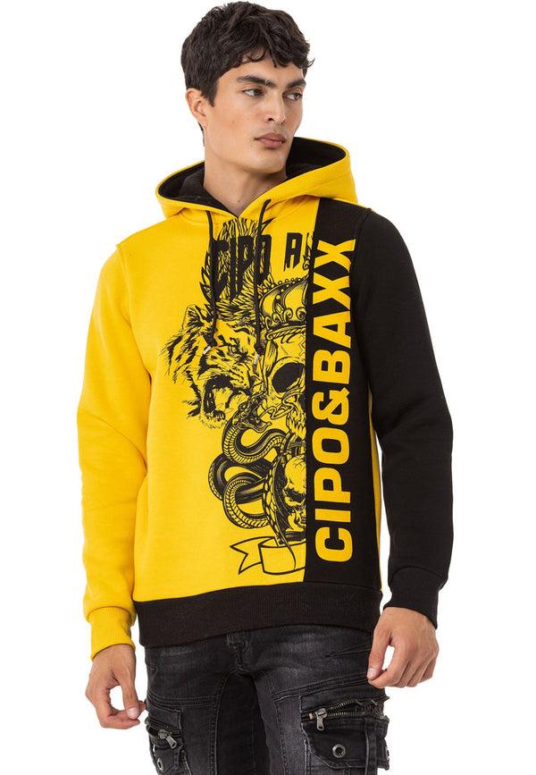 Cipo & Baxx CL541 Men's Sweatshirt YELLOW