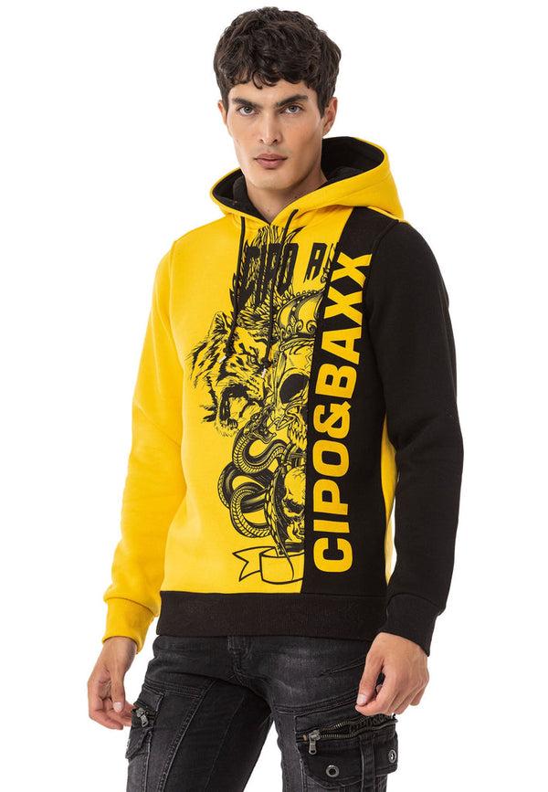 Cipo & Baxx CL541 Men's Sweatshirt YELLOW