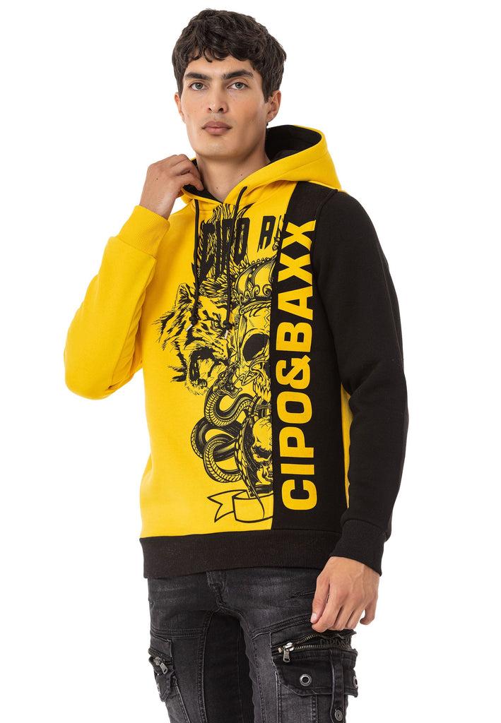 cipo & baxx CL541 Men's Sweatshirt YELLOW