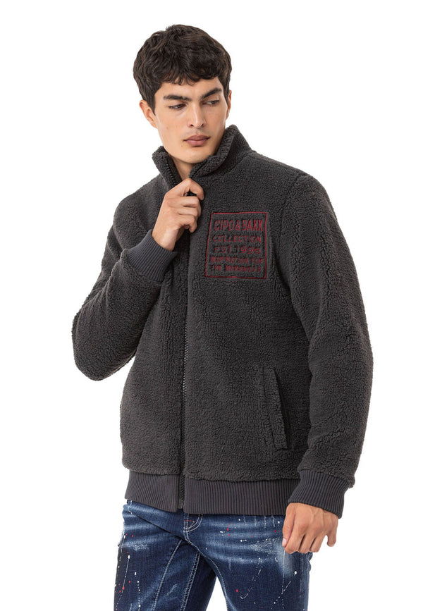 Cipo & Baxx CL543 Men's Fleece Sweatshirt ANTHRACITE