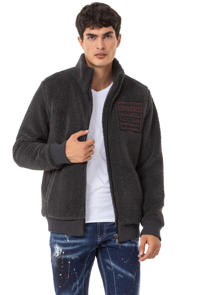 cipo & baxx CL543 Men's Fleece Sweatshirt ANTHRACITE