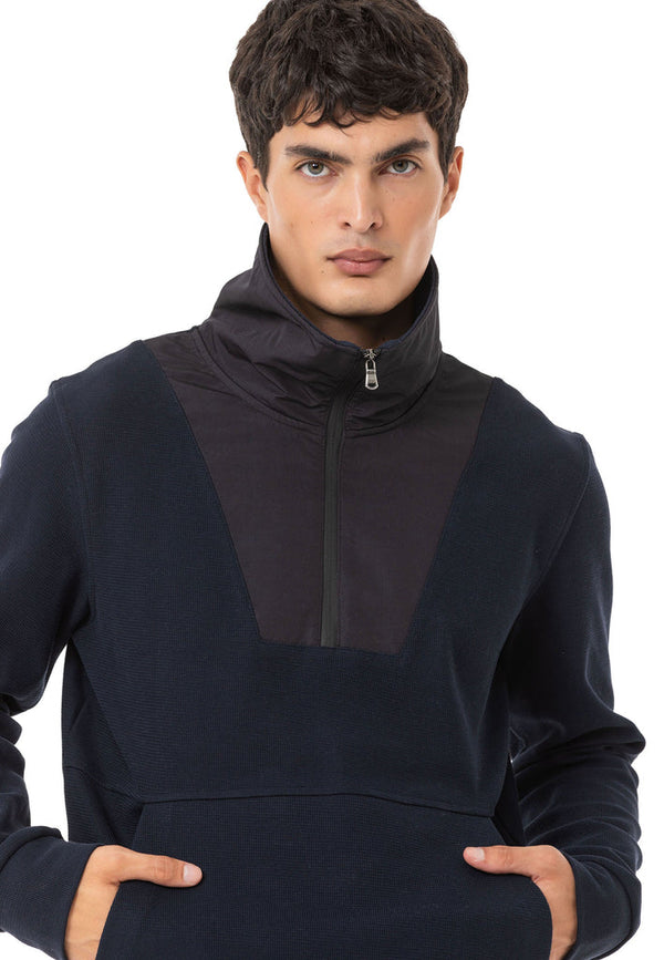 Cipo & Baxx CL555 Men's Basic Zip Hoodie GREYMELANGE