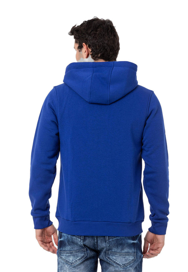 Cipo & Baxx CL556 Men's Basic Zip Sweatshirt BLACK