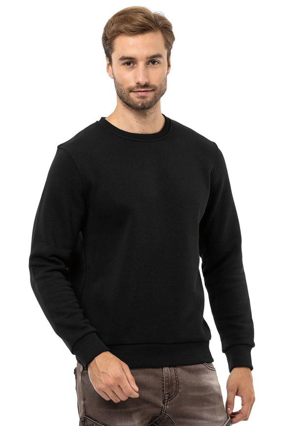 Cipo & Baxx CL558 Basic Men's Sweatshirt BLACK