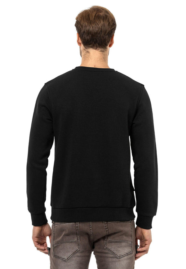 Cipo & Baxx CL558 Basic Men's Sweatshirt BLACK