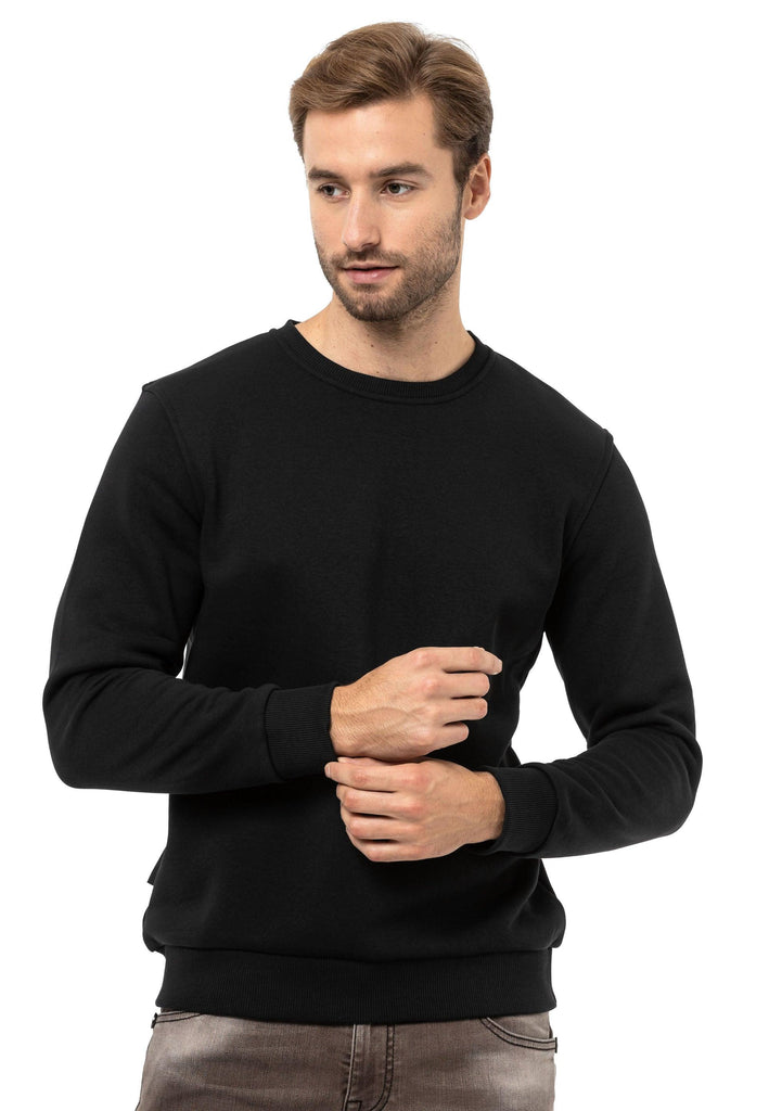 cipo & baxx CL558 Basic Men's Sweatshirt BLACK