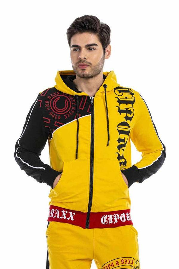 Cipo & Baxx CLR141 Men's Tracksuit Set YELLOW