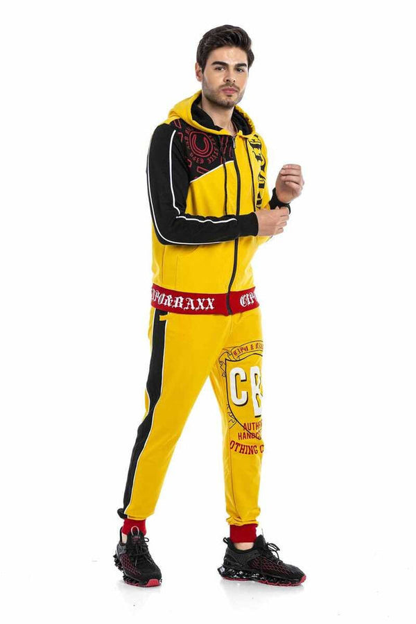Cipo & Baxx CLR141 Men's Tracksuit Set YELLOW